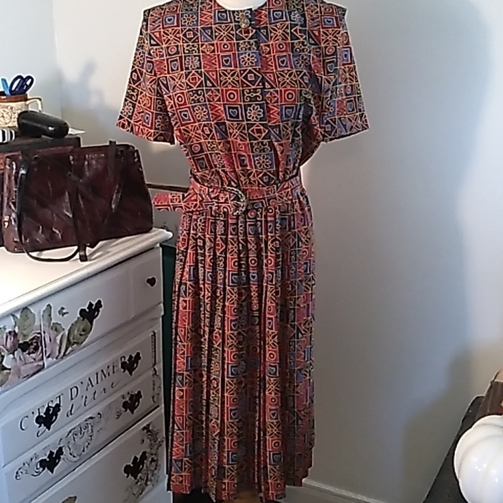 Vintage 1970s grandma 👵 granny chic dress 👗